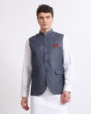 ks111 denim blue waistcoat (copy)