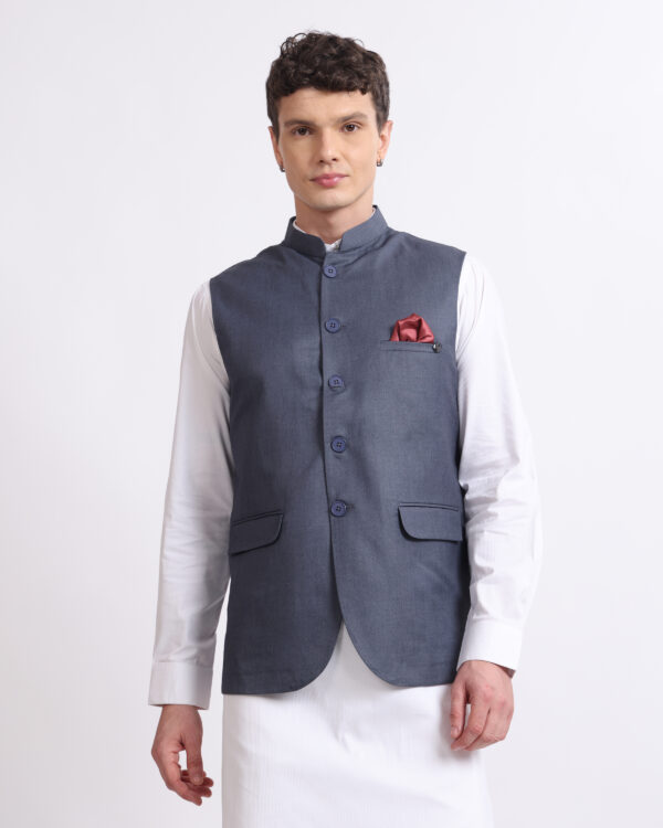 ks111 denim blue waistcoat (copy)
